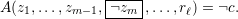               |----|
A(z1,...,zm-1,-zm--,...,rℓ) = c.
                                                                                   
                                                                                   
