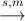  s,m
-→